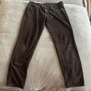 AG Adriano Goldschmied Women's Straight Leg Pants in Rich Brown